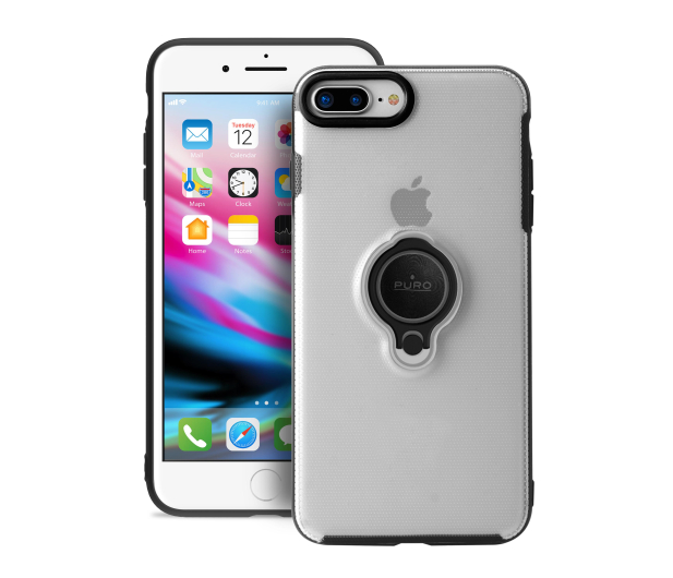 Etui Magnet Ring Cover z uchwytem do iPhone 8+/7+ przezroczyste - 1388918 - zdjęcie 2